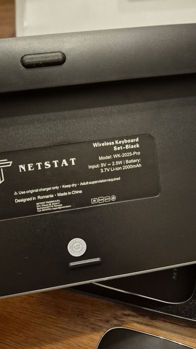 Kit 2 x Mouse si Tastatura NETSTAT Bluetooth 5.0 + 2.4 G wireless