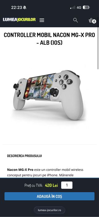 Controller Mobil NACON MG-X PRO - ALB (IOS) - SIGILAT