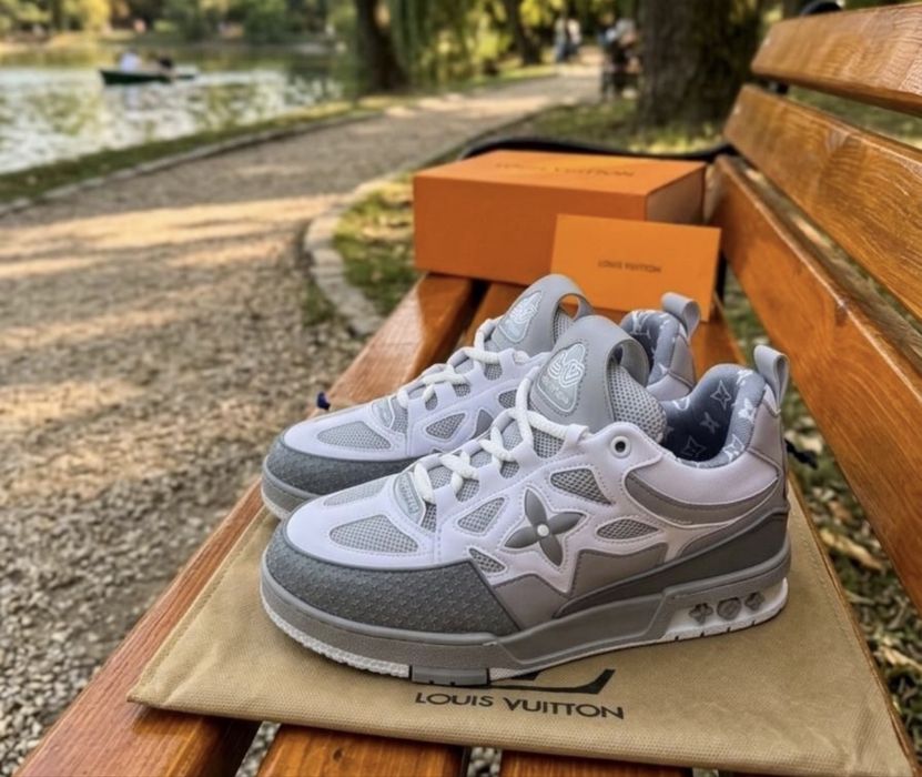 Adidasi Louis Vuitton Skate Grey-White Sneakers
