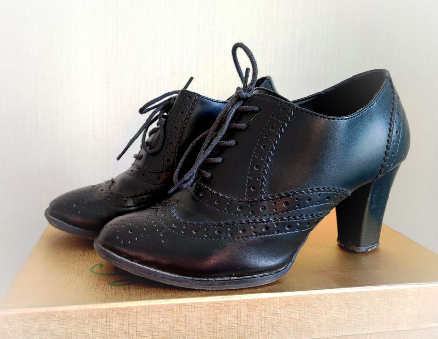 Ботильоны кожаные