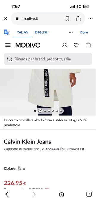 Calvin Klein чисто ново дълго яке guess liu jo