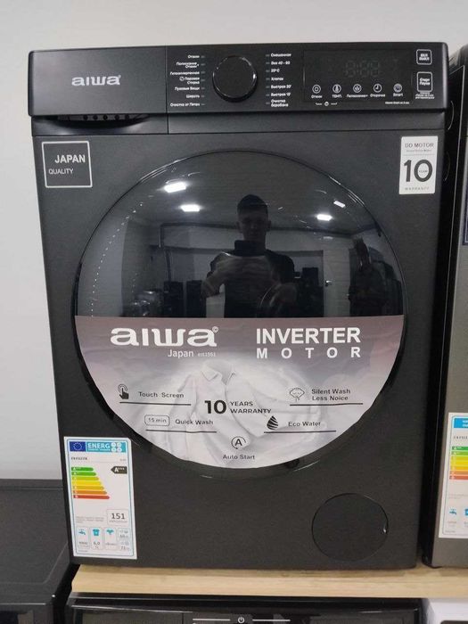 Инверторная стиральная машина AIWA с прямым приводом (DD Motor)
