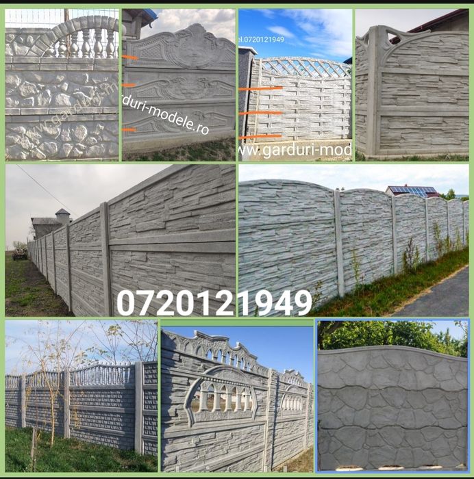 Garduri panouri beton armat.Livrare rapida.Montaj la cerere.