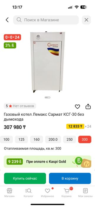 Газовый котёл Лемакс