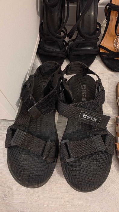 Sandale dama marimea 36 Il Passo Tamaris Anna Cori Big Star Assos, piele, piele intoarsa, aurii, negre, cu toc, talpa joasa, elegante si casuale, vara