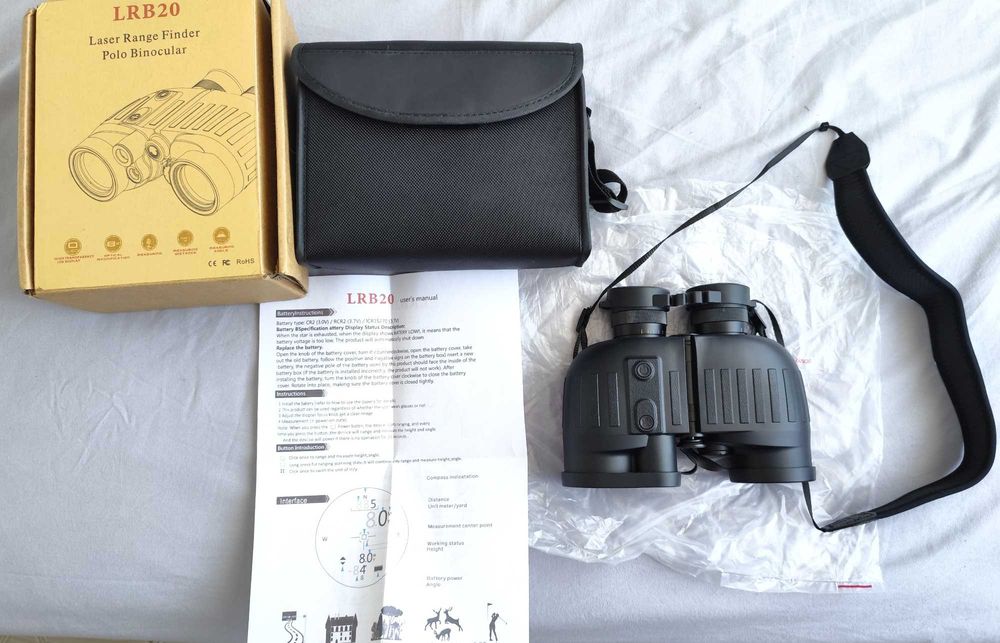 Бинокъл LRB20 8x40, с лазерен далекомер 1000 метра