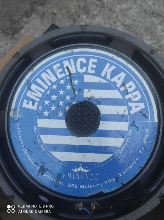 Бас каса 18 инча Eminence Kappa (500W RMS / 8Ω) – Made in USA, с колела