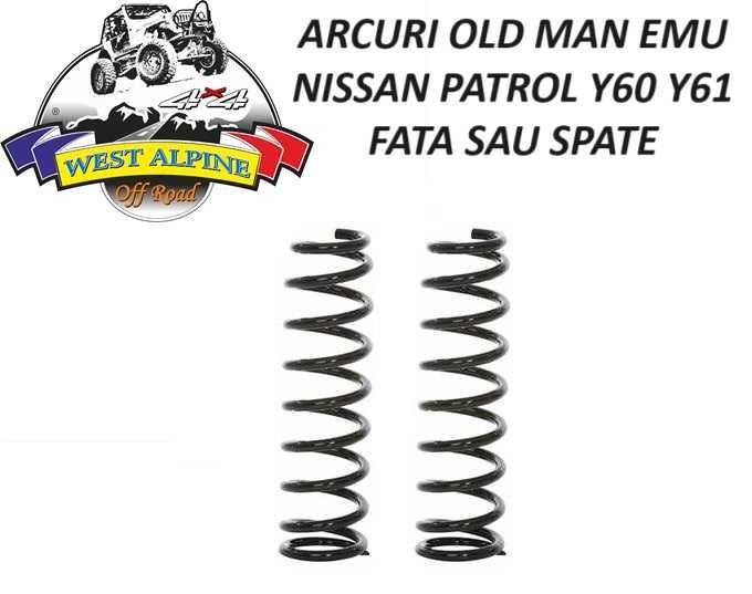 Set Arcuri Nissan Patrol Y60 Y61 Old Man Emu +5 cm fata sau spate