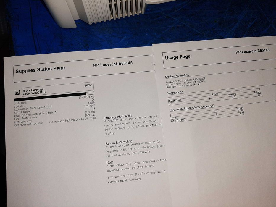 imprimanta laser HP E50145
