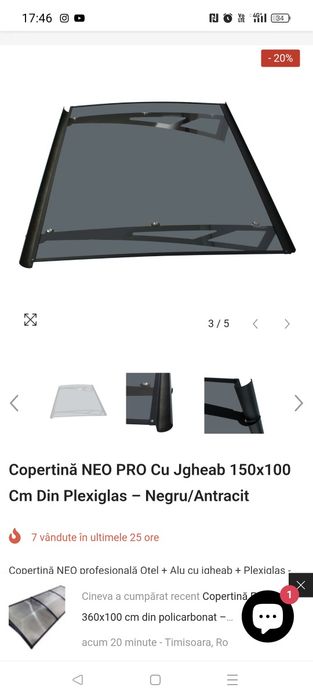 Vand copertina 150/100 cu jghiab