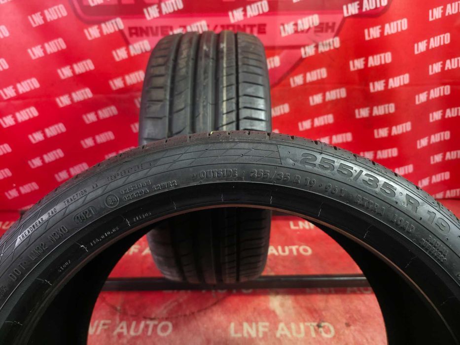 2 Anvelope de VARA - 255/35/19 - Continental NOI - DOT 2021 RFT MOE