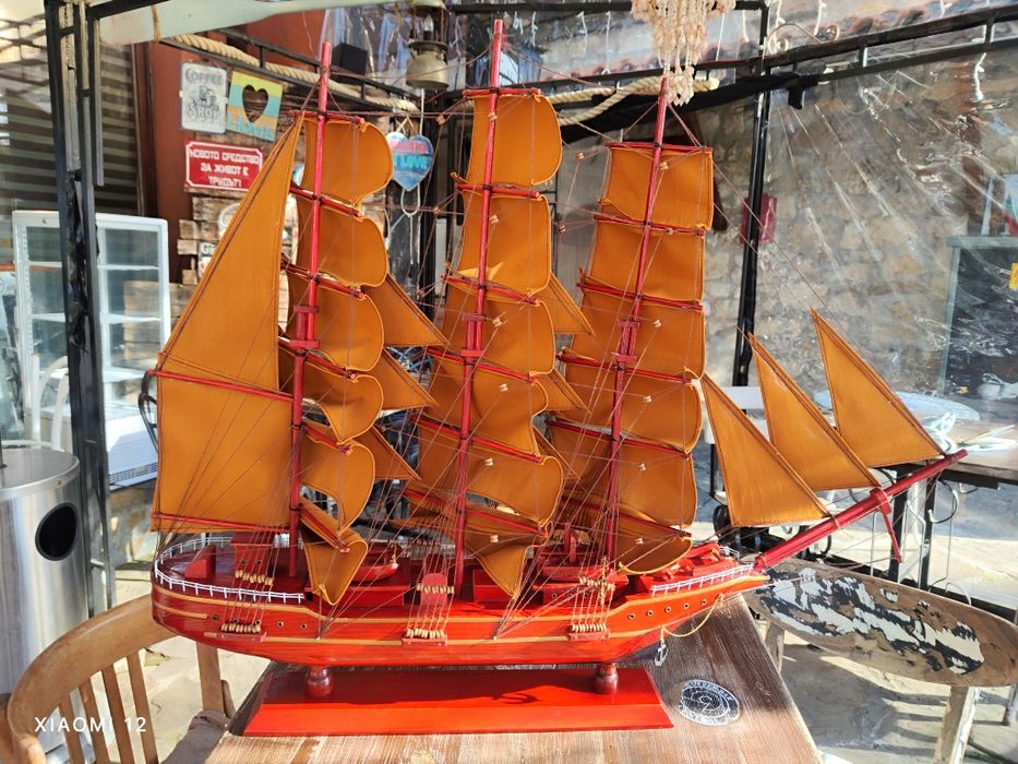 Кораб дървен макет