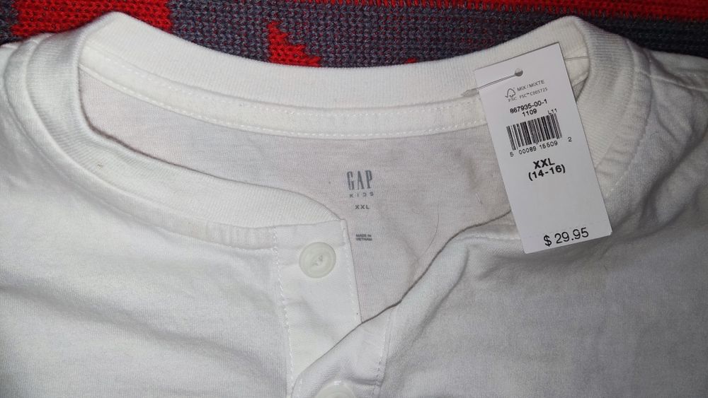 Gap США футболка с рукавами