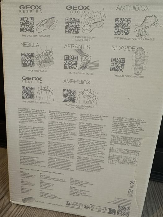 Естествена кожа, черни обувки GEOX Spherica - 40 номер