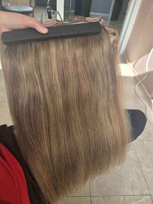 Естествена коса на кичури 45 см. 150 гр