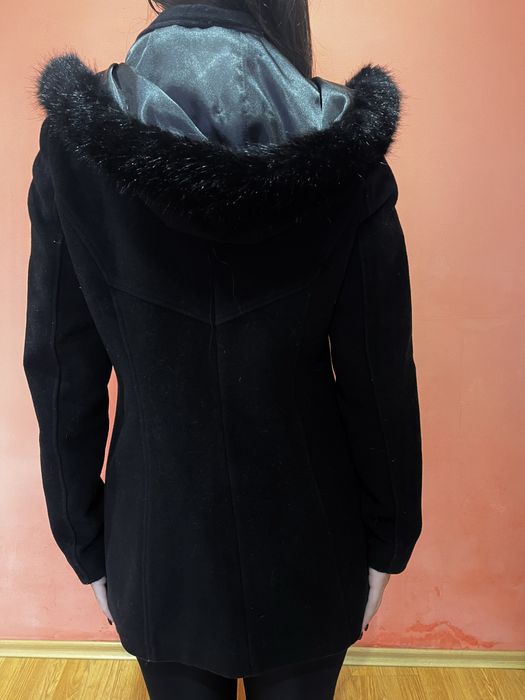 Дамско черно палто Денс