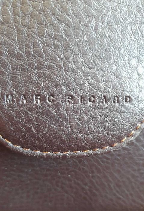 Дамска чанта Marc Picard от естествена кожа – шоколадово кафяво