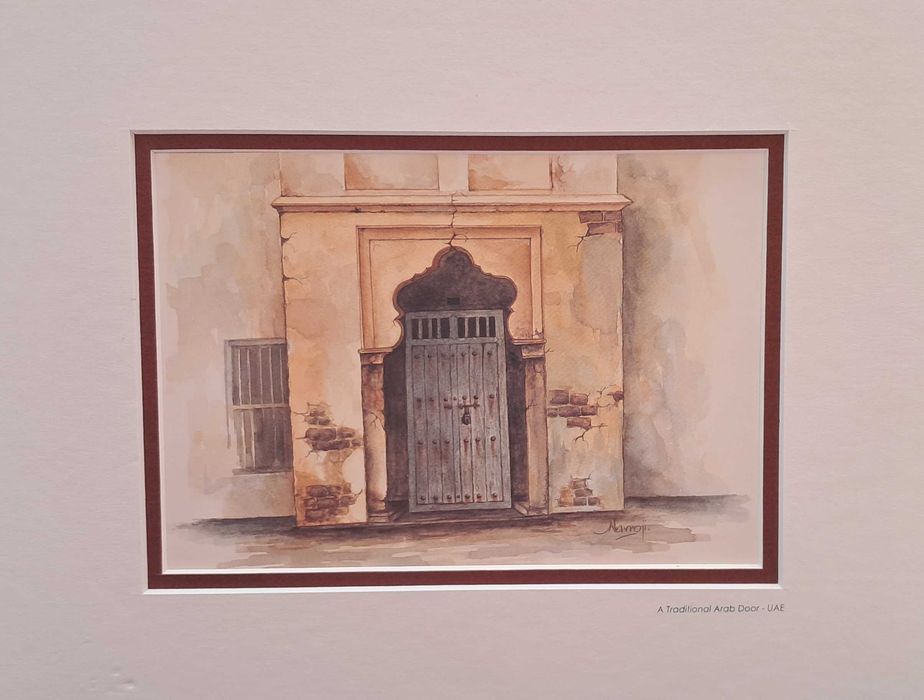 Принтове с паспарту- традиционни арабски къщи