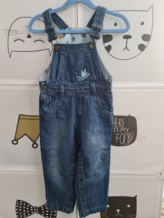 Salopeta jeans/ blugi  denim mar 92 /gemeni