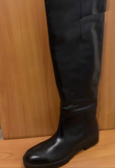 Кожени ботуши ZARA