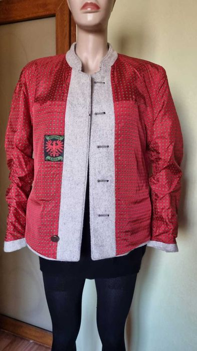 Sacou-jacheta elegant, gri deschis, 80% lana, marimea 44,