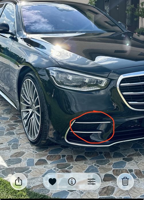 Pachet Difuzor Spate + Tipsuri Evacuare + Ornamente Fata Mercedes S-Class W223 (2021-2026) - AMG Line - Stare Perfecta