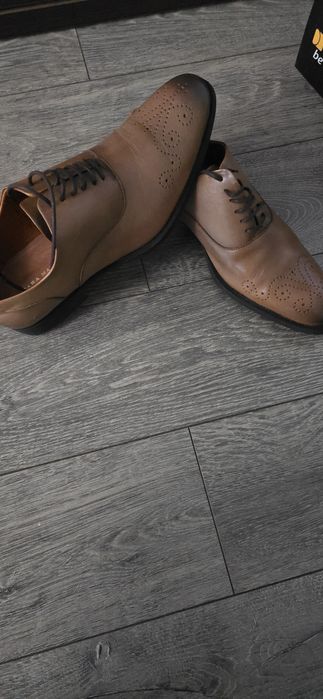 Pantofi piele naturala Zara, marime 43
