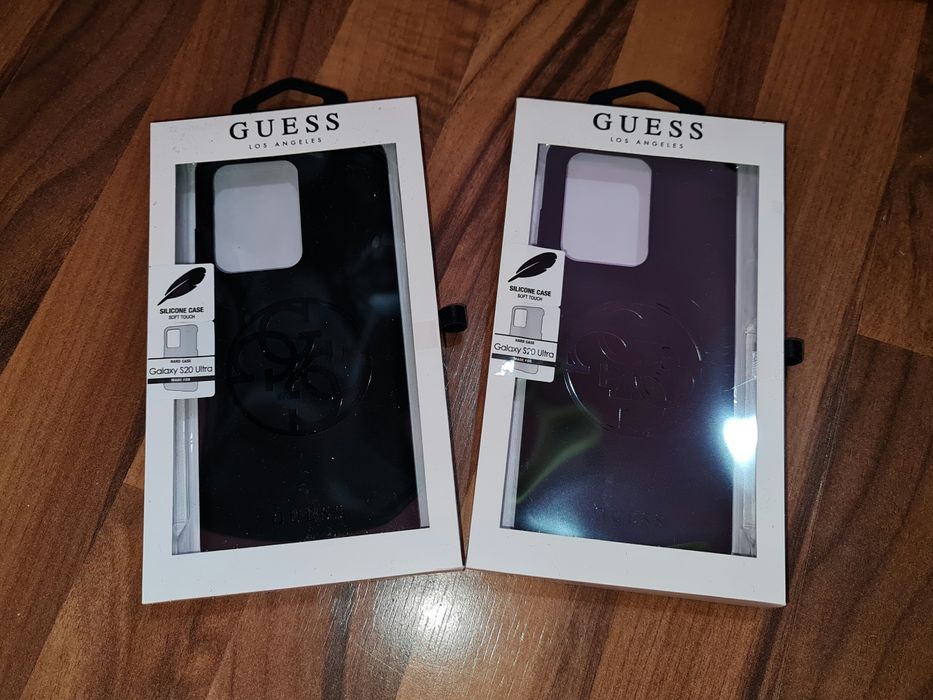 Husa silicon originala Guess Silicone Cover Samsung Galaxy S20 Ultra