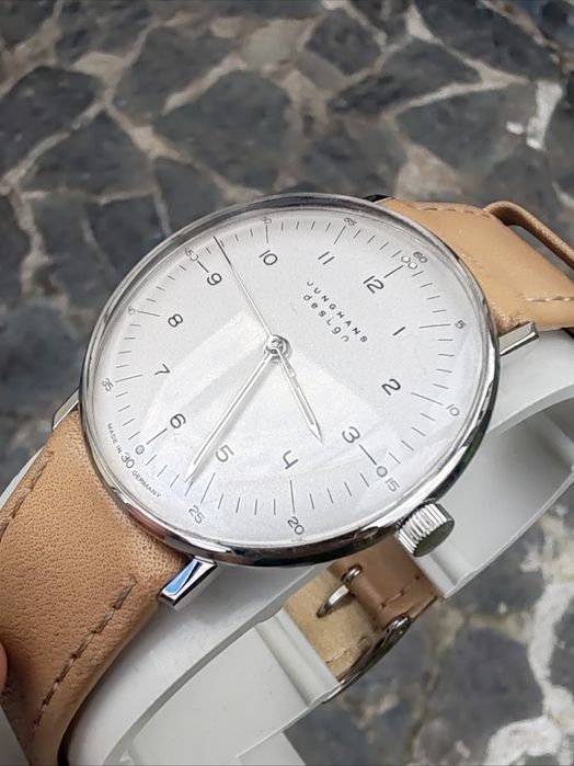 Ceas Junghans Max Bill Manual 34 mm Funcționează Impecabil!