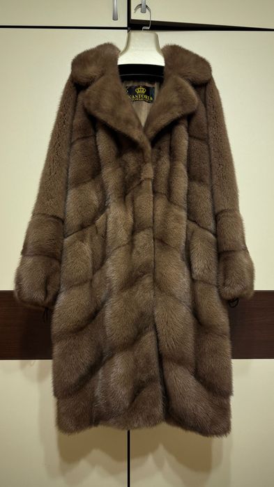 # 109 Палто от норка.Визон.Естествена кожа с косъм.