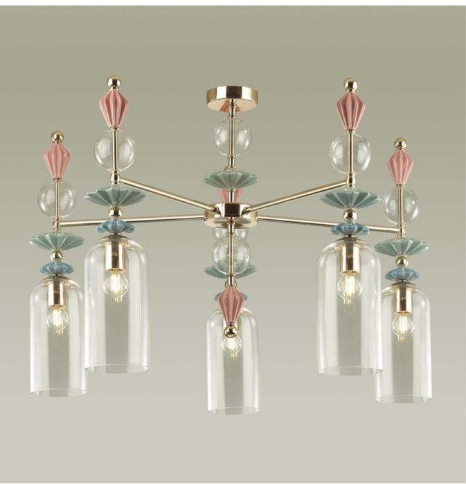 Люстра Odeon Light Е14, кол-во ламп: 5 шт