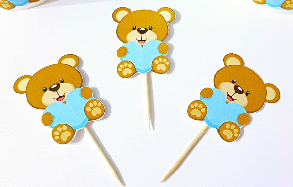 Форми и топери за мъфини,Банер Честит рожден ден,фолиеви балони цифри