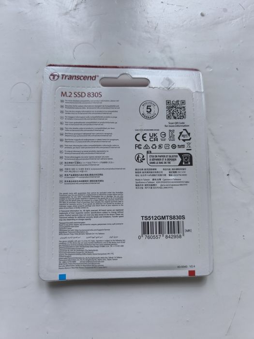 Продам жёсткий диск Transcend M.2 SSD 830S