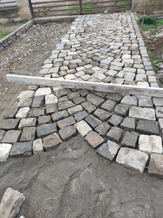 Montaj pavele,piatra cubica si piatra sparta
