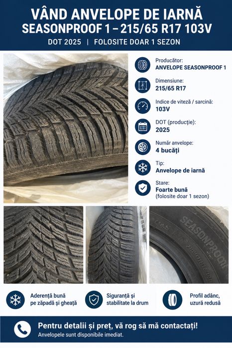 Anvelope Nokian SeasonProof 1 215/65 R17 – All Season