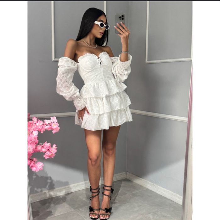 Бяла рокля размер S/M