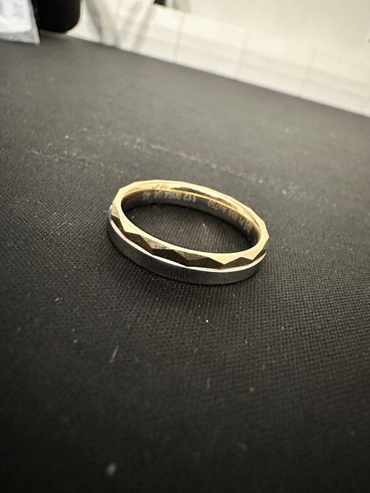 Inel Aur Si Platina Roz 18k 8 grame ! Marime 61