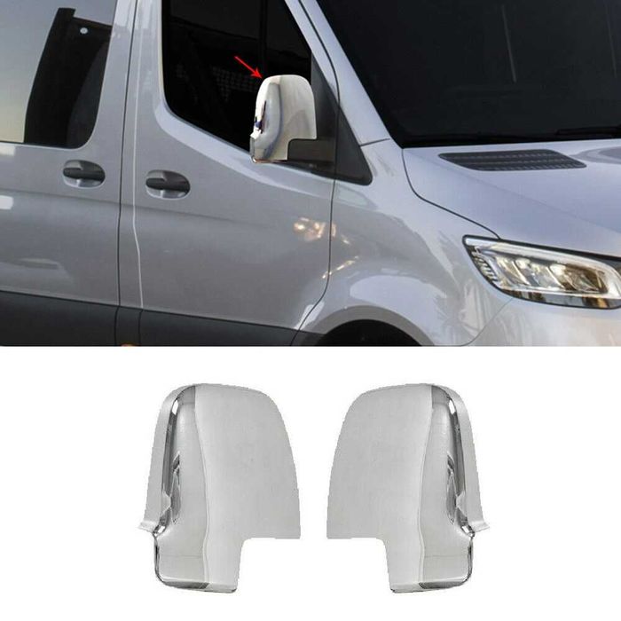 хромирани капаци за огледала за Mercedes Sprinter 2019-2023
