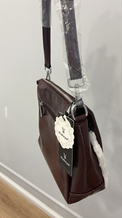 Новая сумка ломаная кожа