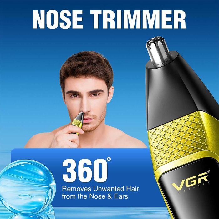 Професионален 3 в 1 комплект за постригване бръснене нос уши VGR V-366