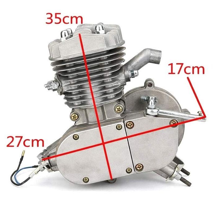 Kit complet motor bicicletă 80cc 2 timpi