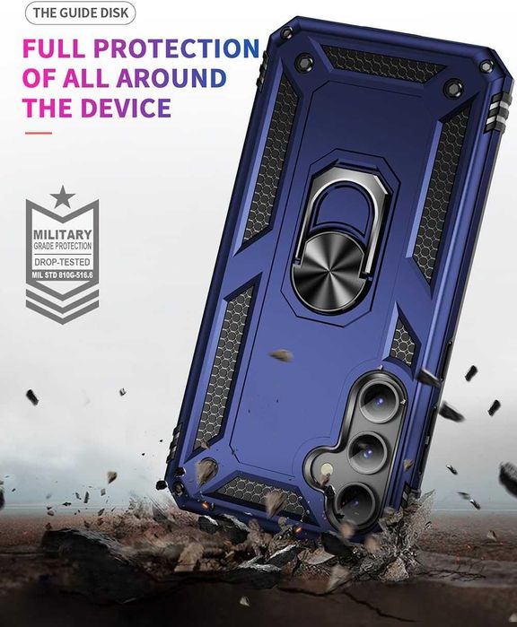 Husa antisoc hybrid ARMOR cu inel pt. Samsung Galaxy S23 FE / S24 FE