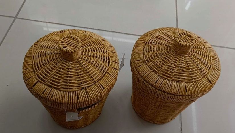 Coșuri ratan pentru bucatarie