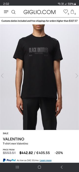 Тениска Valentino Unlimited XXL