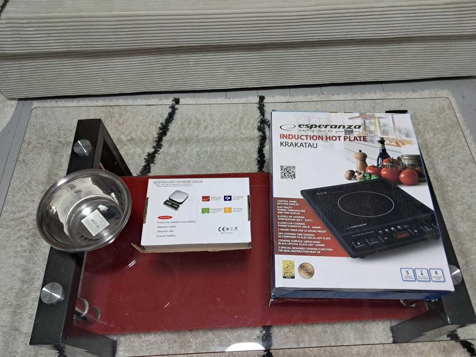 Kit lumanari + Plita electronica si cantar de bucatarie electronic