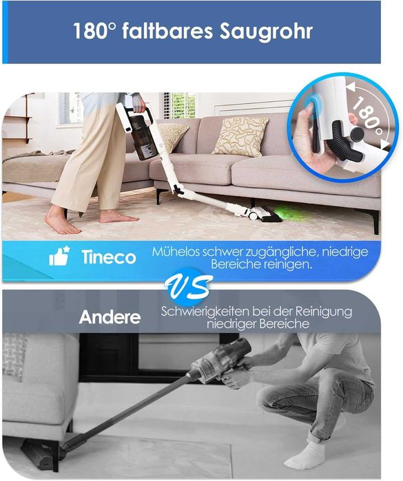 Нова Мощна Безжична Безкабелна Прахосмукачка Tineco Pure 1 A50S