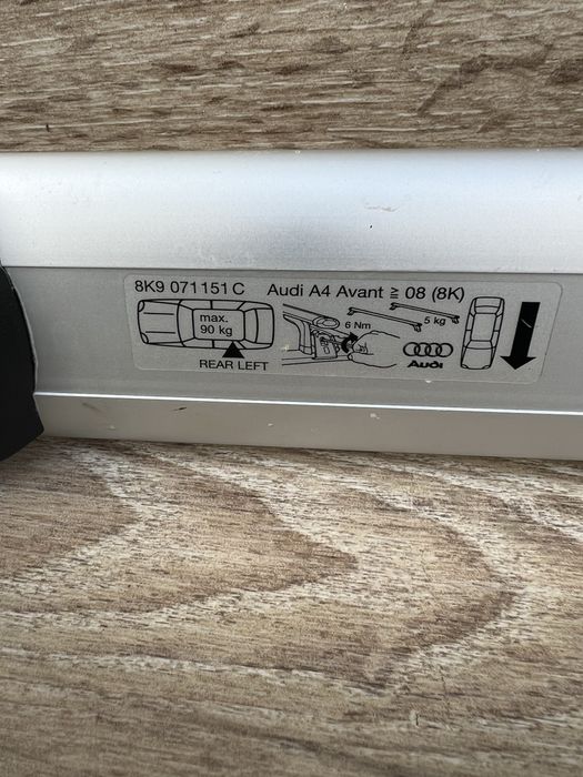 Bare transversale portbagaj Audi Original