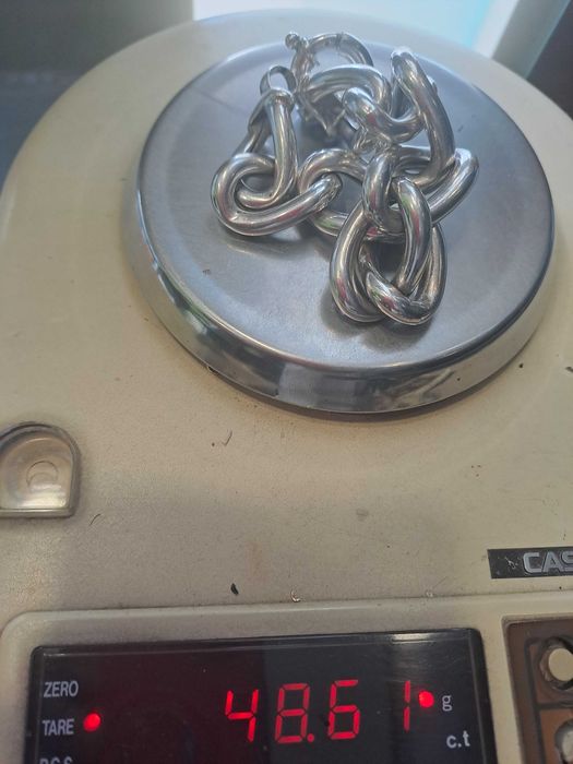 Масивна сребърна гривна