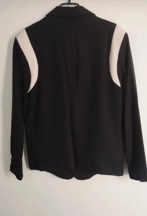 Jacheta blazer negru alb