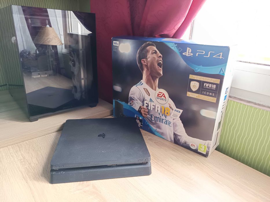 Playstation 4 слим slim и оригинални дискове с игри